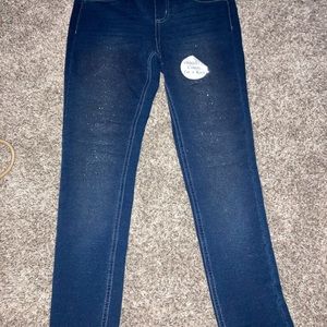 glittery jeans